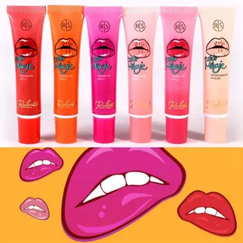 Nye 6 Farver Lip Gloss Langvarig Vandtæt Peel Off Mask Farve Lip Gloss
