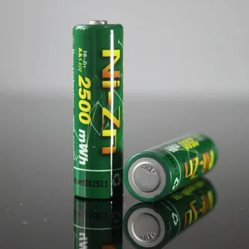 Nye 8stk 2500MW H NI Zn 1.6 VAA genopladeligt batteri batterier + 2*BATTERI BOX +4 porte NI-Zn NiMH AAAAA batteri smart oplader