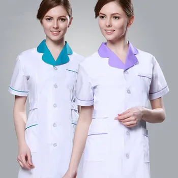 Nye ankommer lange og korte ærmer sygeplejerske uniformes hospital sygepleje scrubs hot salg tandklinik kosmetolog uniform Gratis Fragt