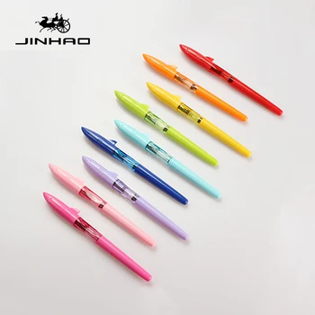 NYE Ankomst 12pcs/kasse JINHAO SHARK-Serien Candy Farve Fountian Pen Søde Haj Dække 0.38 mm 0.5 mm Blæk Penne for Børn, Studerende