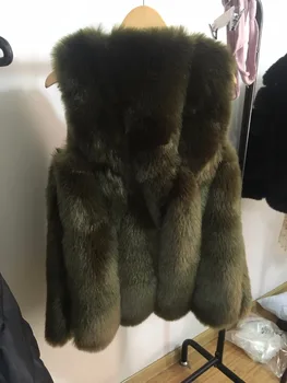 Nye Ankomst 2017 Vinteren, Varm Mode brand Kvinder Faux Fur Vest Faux Pels Ræv Pels Vest Colete Feminino Plus størrelse S-4XL wj1180