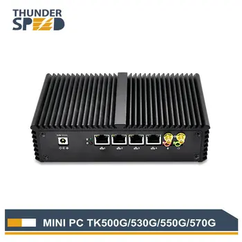 Nye Ankomst 4 LAN-Port Mini-PC i3 i5-i7 1*KOM 2*Wifi-Antenne Intel 4010U Mikro-Computer, Windows-10 Pfsense WAN Firewall Router