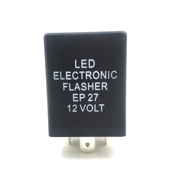 Nye Ankomst EP 27 LED Flasher Relæ Fix Hyper Flash blinklyset Dekoder Belastning Equalizere Sort Farve