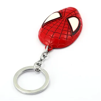 Nye ankomst Filmens Smykker Spiderman Nøglering The Amazing Spider mand Maske Nøglering Metal Toy Vedhæng nøglering ring souvenirs