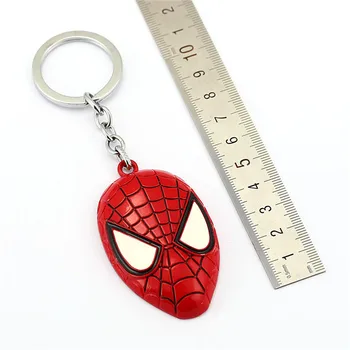 Nye ankomst Filmens Smykker Spiderman Nøglering The Amazing Spider mand Maske Nøglering Metal Toy Vedhæng nøglering ring souvenirs