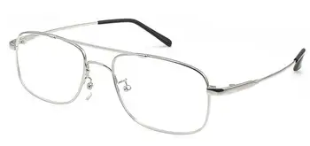 Nye Ankomst Fuld Rim Pilot-style Titanium Legering Dobbelt Fleksibel Templet Oculos Recept Optiske Briller Mænd brillestel