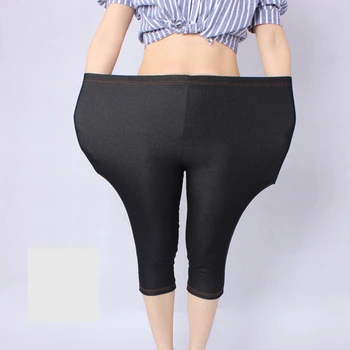 Nye Ankomst Sommer Stil, Høj Kvalitet Kvinder leggings Super elastisk Denim, blød åndbar 5XL Plus størrelse kvinde ' s Mid-Kalv bukser