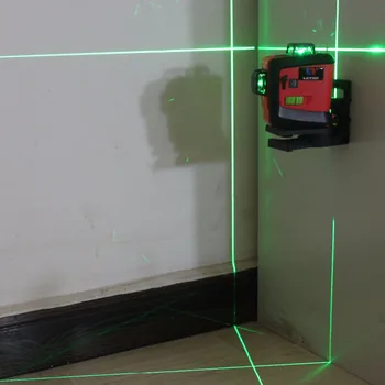 NYE Baggrundstapet 3D-Grøn Laser-Niveau selvnivellerende 360 Vandrette Og Lodrette 360 Cross