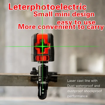NYE BAGGRUNDSTAPET Mini Style selvnivellerende Laser-Niveau Tværs Linje Med Lys Kilde