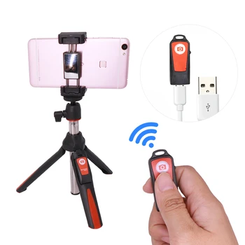 NYE BENRO mini Stativ til Bærbare selvportræt Telefon Selfie Stick med trådløs Bluetooth-Fjernbetjening Lukker for smartphone og Gopro