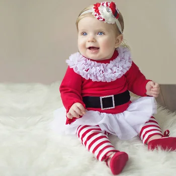 Nye Børn Jul Tøj Sæt Baby Drenge og Piger Jul Jakkesæt og Kjole Santa Claus Kostumer Nyfødte Enfant Tøj