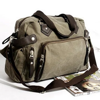 Nye casual skulder taske messenger bag lærredet mand rejser håndtaske for mandlige tur/daglig brug,grå khaki farve sort gratis fragt
