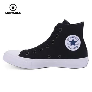 Nye Converse Chuck-Taylor-II All Star sko unisex høje sneakers canvas blå sort farve Skateboarding Sko 150143C
