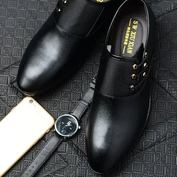Nye designer stor størrelse mænd bryllup kjole sko luksus mærke læder oxfords sko til mænd office business sko sapatos masculino