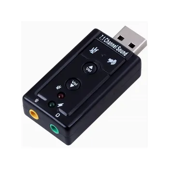 Nye Eksterne USB-til-3D-Lyd, USB Sound Card Adapter 7.1 Kanal Professionelle Mikrofon-Headset-3,5 mm