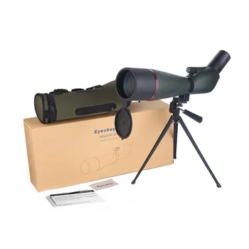 NYE! Eyeskey Vandtæt Vinklet 20-60x80 Zoom Jagt Teleskop Spotting Scope, Nitrogen Fyldt for Birding at Se Dyreliv