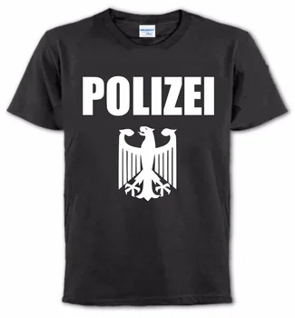 Nye Fashion til Mænd Mænd er T-Shirt Oprette Din Egen T-Shirt Police T-Shirt Tyskland Police Officer Toutes Les Tailles t-Shirt