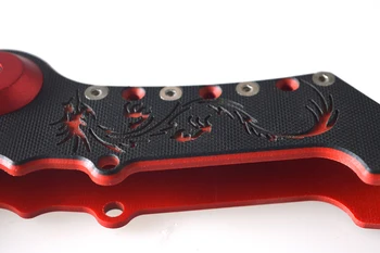 Nye Foldbar Top Grade Aluminium Fisk Griber Fisk Lip Grip Fiskeri Greb Værktøj med dragon mønster på håndtaget