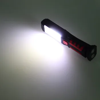Nye Genopladelige Bærbare COB LED Lommelygte Arbejde Lys Magnetiske 360 Graders Stå Hængende Lommelygte Camping Jagt Fakkel Lampe