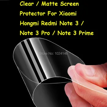 Nye HD-Klar / Anti-Refleks Mat Skærm Protektor Til Xiaomi Redmi Note 3 / Note 3 Pro 5.5