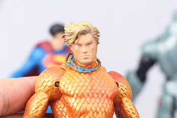 NYE hot 17cm 7pcs/set Justice league, superman-Wonder flash batman Lanterne Aquaman Cyborg action figur legetøj dukke jul