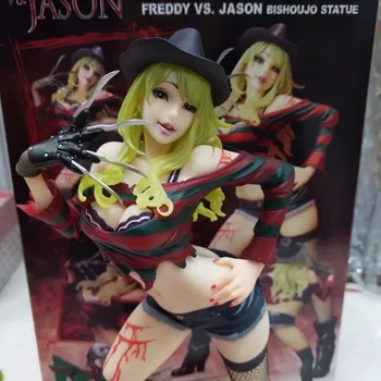 NYE hot 23cm sexet Freddy Vs Jason Kvindelige version Action figur legetøj dukke samling Julegave med box