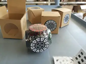 Nye Hot 2x2 Time Machine Magic Cube Puslespil Begrænset Version Form af Hjul af Visdom Cubo Magico Læring Pædagogisk Legetøj Gave