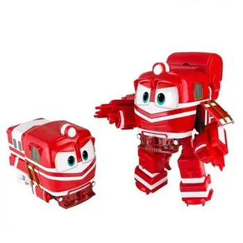 NYE hot 4stk/set 8cm Robot Tog Transformation Kay Alf Dynamisk Tog Familien Deformation Tog Bilen action figur legetøj legetøj dukke