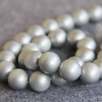 Nye Hot salg Sølv Shell perler gave til kvinder girl løs DIY 15inch Smykker at gøre design-Tilbehør Dele, Engros-og detail