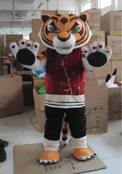Nye Huntiger Tiger Kung Fu Panda Maskot Kostume Kung Fu Tiger Fancy Kjole+Gratis Fragt