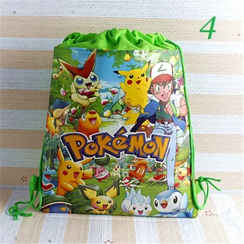 Nye Karton ikke-vævet stof af Pokemon, klog pikachu snor rygsæk, event & party gave pose, shopping taske, opbevaringspose