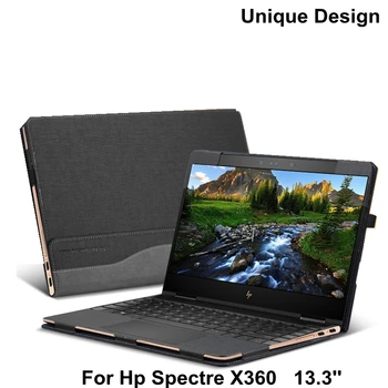 Nye Kreative Design Synke Til Hp Spectre X360 13,3 Tommer Laptop Sleeve Tilfælde Beskyttende PU Læder Cover Stylus Som Gav