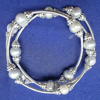 Nye kulturperler freshwater pearl armbånd fleksibel cirkler gøre dine favorit designs luksus bryllup part eller ægteskaber