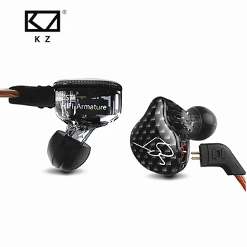 Nye KZ ZST Balanced Armature Med Dynamiske In-ear Hovedtelefoner BA Driver støjreducerende Headset Med Mic Udskiftning af Kabel