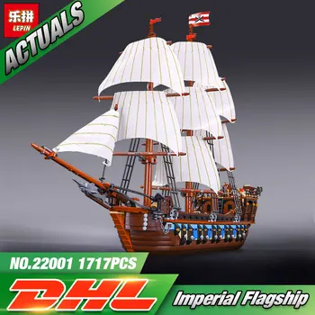 NYE LEPIN 22001 Pirat Skib krigsskibe Model Kits Blok Briks Legetøj Gave 1717pcs Kompatibel 10210