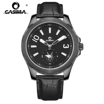 Nye Luksus mærke ure mænds sport mænds mode afslappet sport kvarts ur læderrem håndled ure CASIMA# 8312