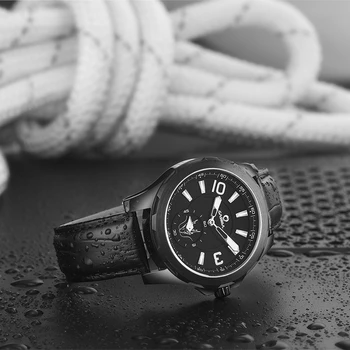 Nye Luksus mærke ure mænds sport mænds mode afslappet sport kvarts ur læderrem håndled ure CASIMA# 8312