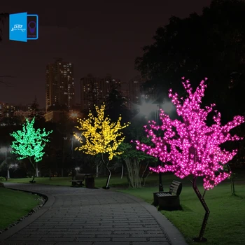 Nye Luz De LED Cherry Blossom Træ Lys Luminaria 1,5 M 1,8 M LED Træ Lampe Landskab Belysning af Udendørs Jul Bryllup Deco -