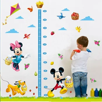 Nye Mickey Mouse, Minnie Mouse tegnefilm wall sticker til børn værelses børnehave udsmykning diy flytbare vinyltapet