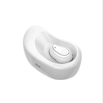 Nye Mini Bluetooth-Hovedtelefon med Oplader Dock Intelligent Voice Prompt Trådløse Hovedtelefon med MIC In-ear sport hovedtelefoner