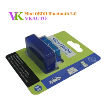 Nye Mini-OBDII Bluetooth 2.0 ELM327 OBD2 EOBD Code Scanner til Android og Win XP/7/8