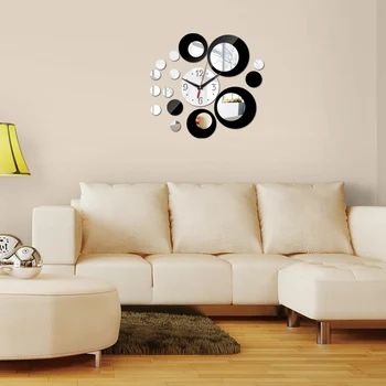 Nye mode, diy wall sticker ur hjem indretning og moderne møbler sofa baggrund akryl spejl klistermærker