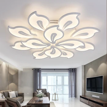 Nye Moderne led-loftsbelysning til stue, soveværelse Plafon hjem Belysning kombination med Hvid og Sort home Deco-loft lampe