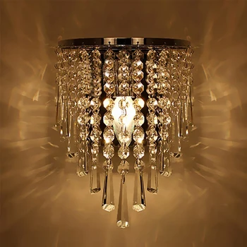 Nye Moderne Mode Væg Lamper Krystal væglampe Bed-belysning Krystaller E14 Arandela Parede lamper Gratis Fragt