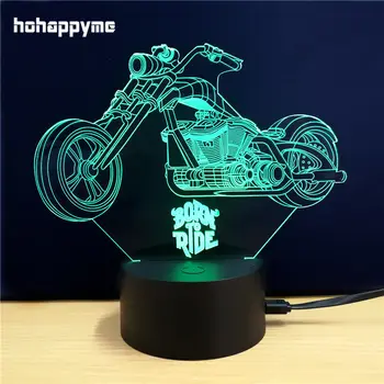 Nye Motorcykel 3D LED-Lys Tegn Akryl LED Sign Home Decor Gav Bar Paneler Plade Plaques Desktop Dekoration