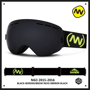 Nye NANDN mærke ski goggles dobbelt UV400 anti-fog store ski maske, briller skiløb mænd kvinder sne snowboard goggles
