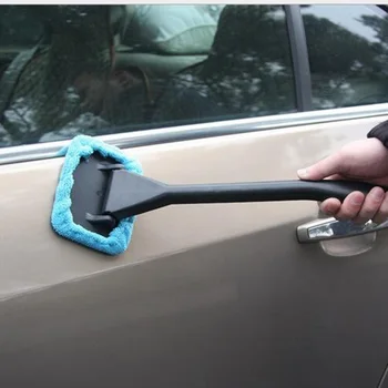 Nye Praktiske 1stk Bærbare Forruden Easy Cleaner Rengøre Svært tilgængelige Vinduer På Din Bil Eller Hjem Rengøring af Værktøj