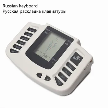Nye russiske knap Elektrisk Muskel Stimulator Kroppen Slappe af Muscle Massager Puls Tiere Akupunktur Terapi Slipper+8 Pads+max