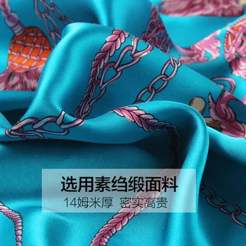 Nye Satin Silke Tørklæder, Kvinders Tørklæder,88X88 CM