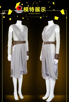 Nye star wars-kostume voksen den kraft, der vækker Rey Carnival cosplay kostume party Star wars Rey kostume custom made,Gratis Fragt